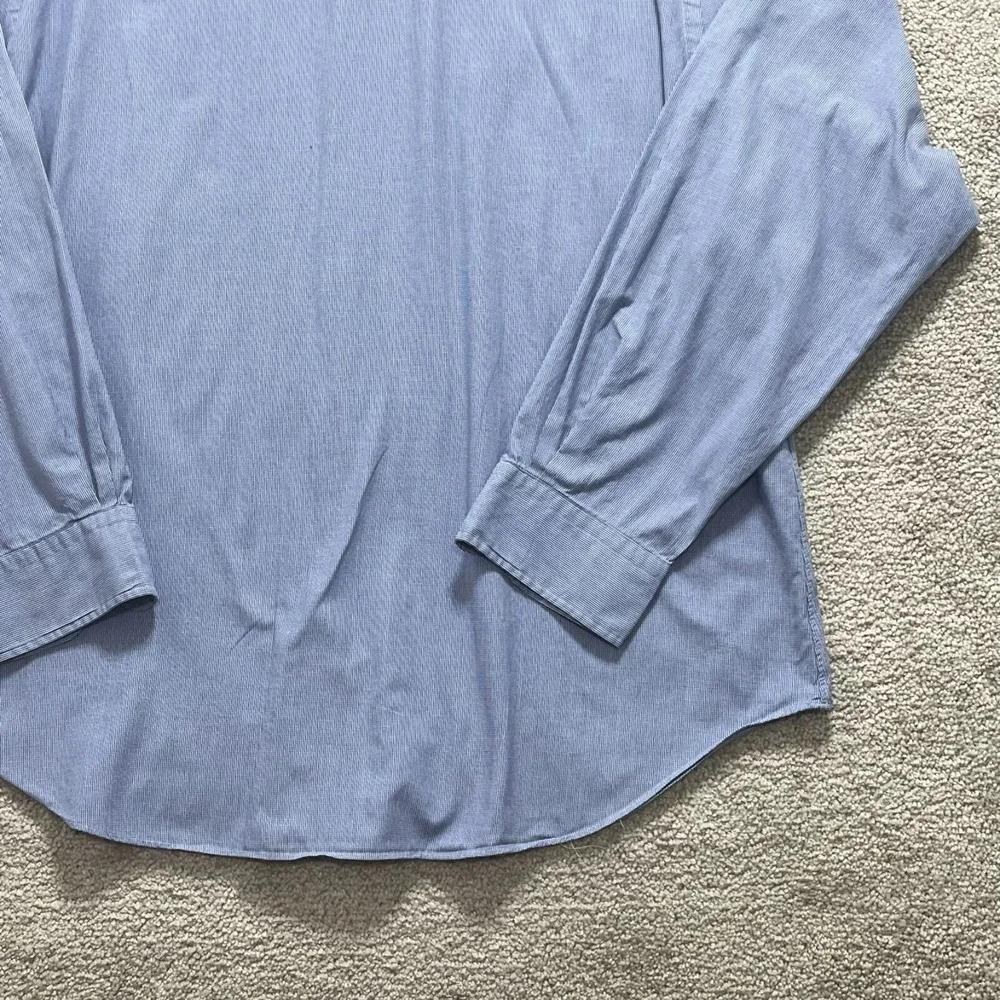Ralph Lauren Shirt Mens 18 Blue Check Andrew‎ Button Up Long Sleeve Casual